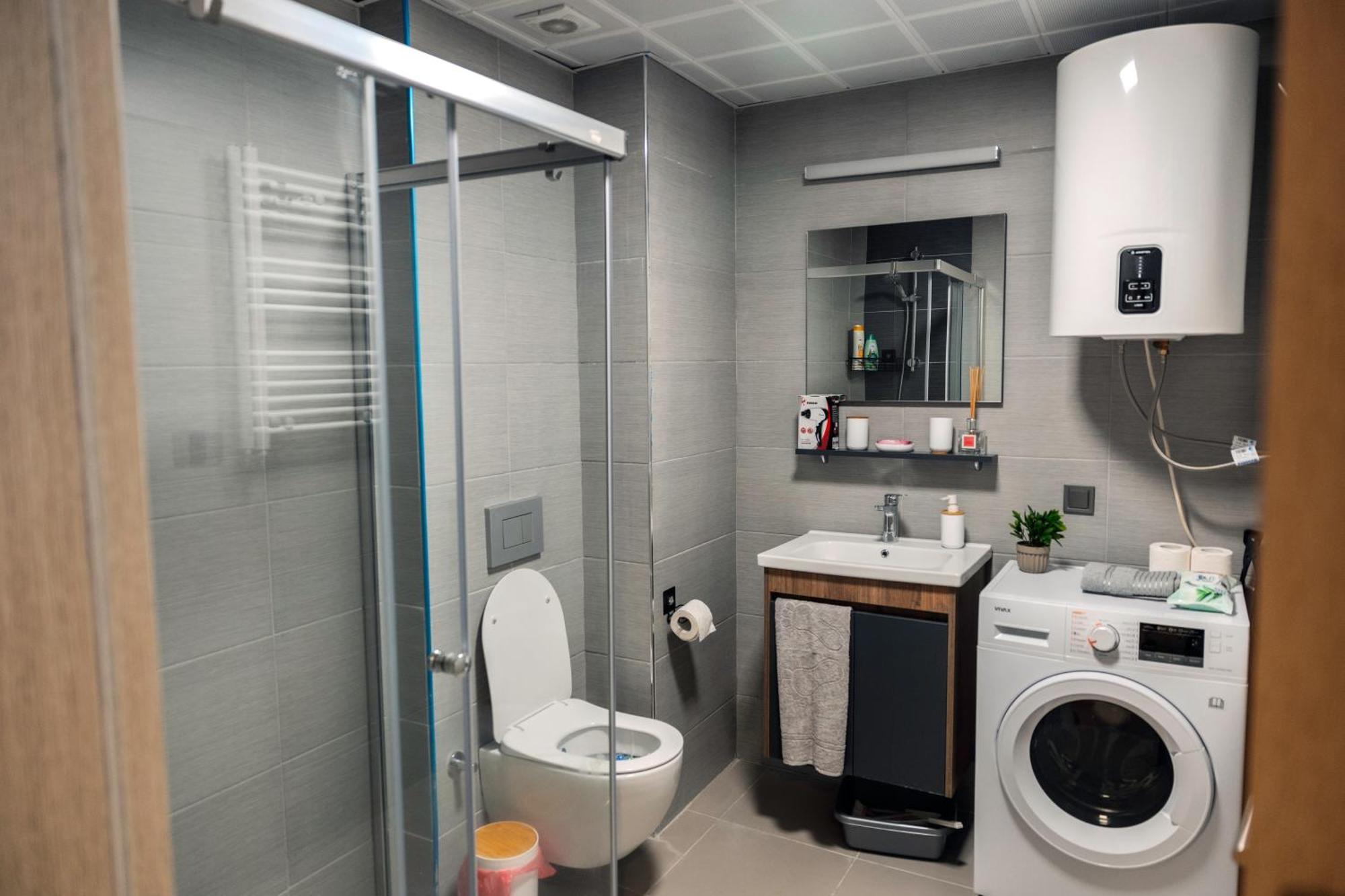 33Rd Floor Twin Apartments In Cevahir Sky City Complex With Pool, Spa, Fitness And Parking Included In Price Skopje Esterno foto